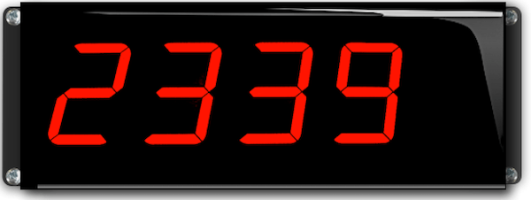 afficheur lumineux a chiffres