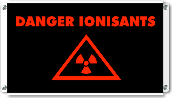 afficheur lumineux de signalisation Danger Ionisants pictogramme lumineux
