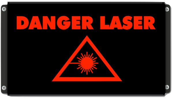 Afficheur Lumineux Danger Laser avec pictogramme lasser