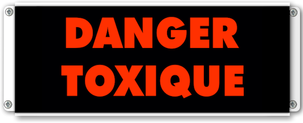 afficheur lumineux de signalisation danger toxique