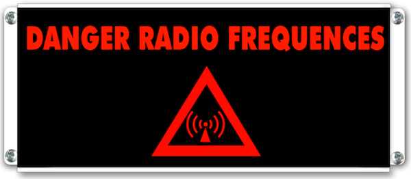afficheur lumineux de signalisation danger radio frequences