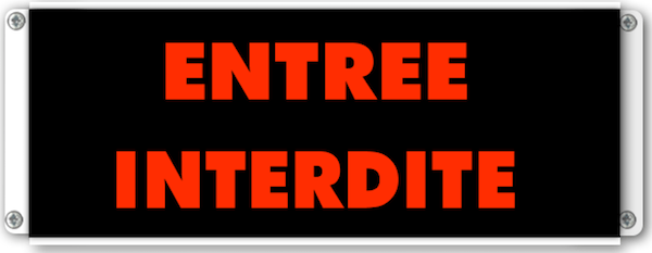 afficheur lumineux de signalisation entree interdite