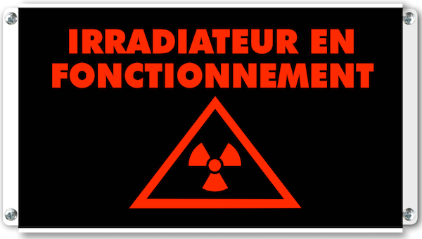 afficheur lumineux de signalisation irradiateur en fonctionnement pictogramme lumineux