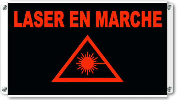 afficheur lumineux de signalisation laser en marche pictogramme lumineux