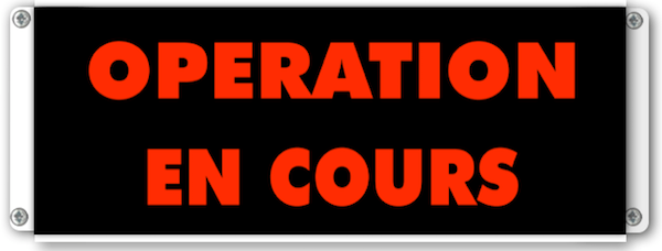 afficheur lumineux de signalisation opération en cours